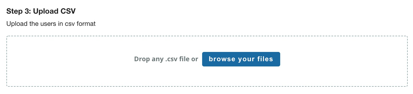 Browse CSV files