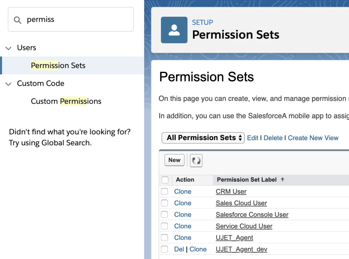 A list of permissions by role is shown.