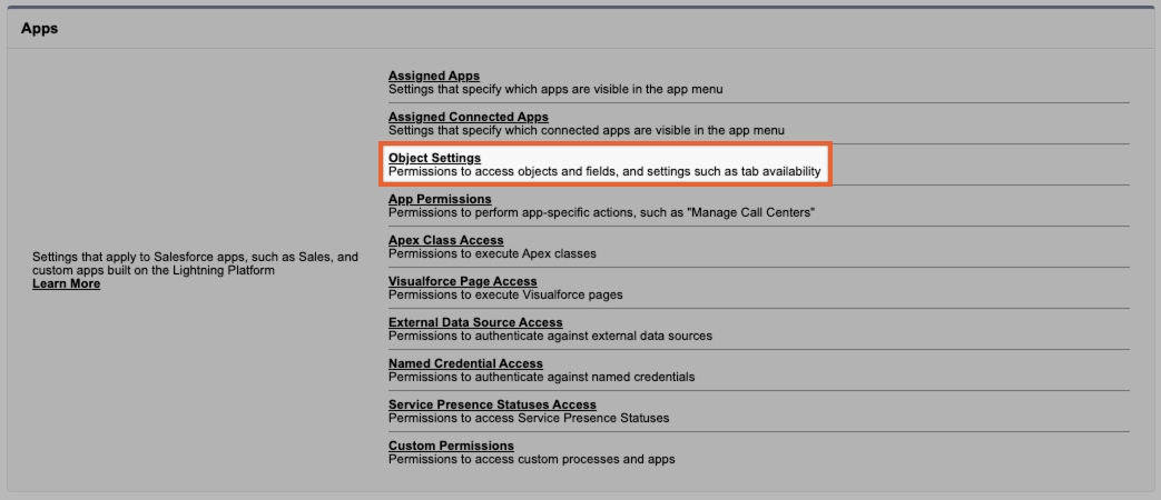 Select the UJET_Agent Permissions listing.