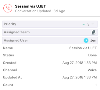 Example session for custom data