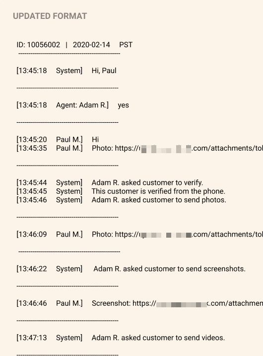 Transcript structure