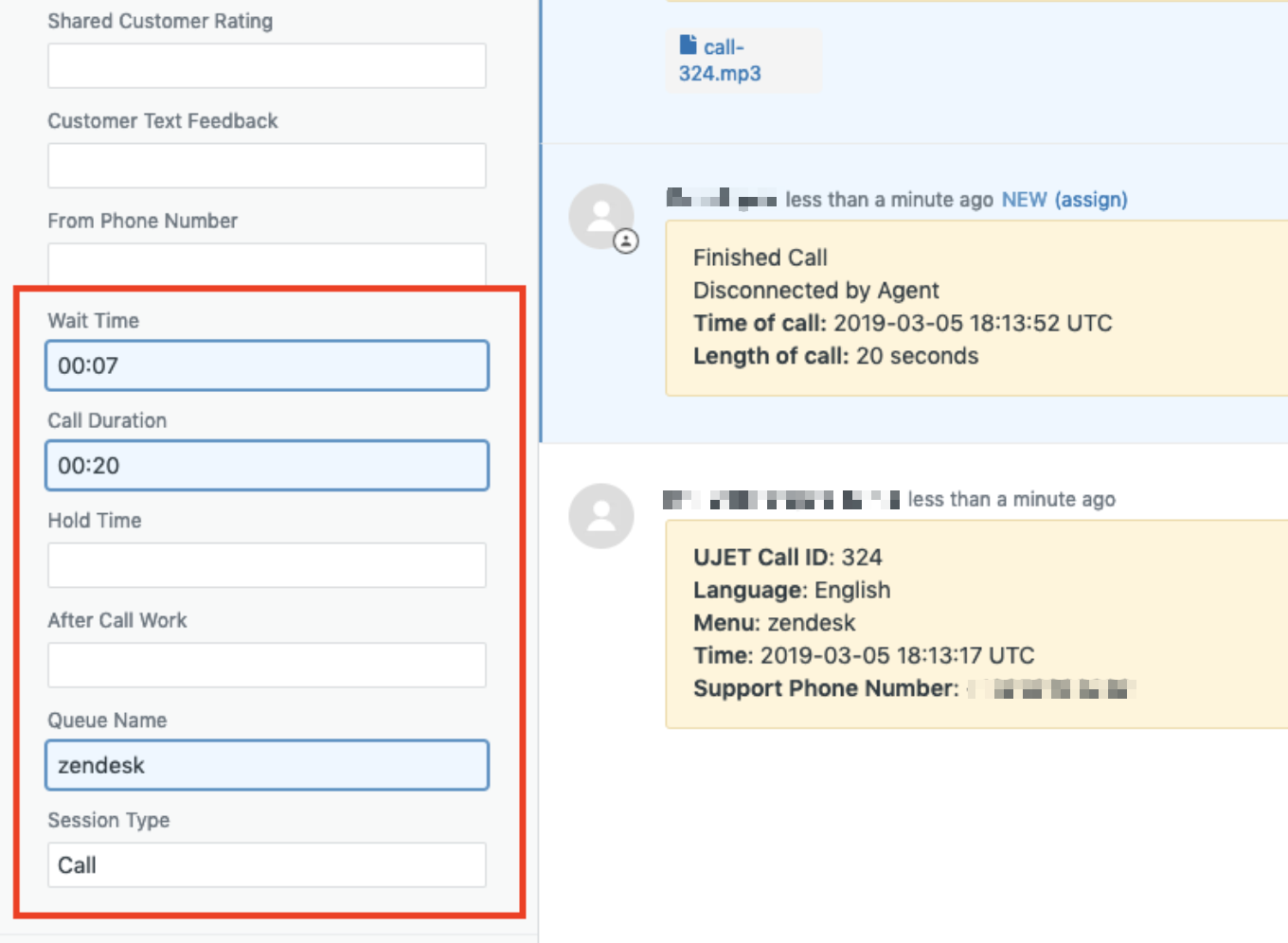 Rearrange ticket fields