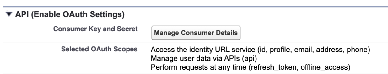 Manager consumer details display