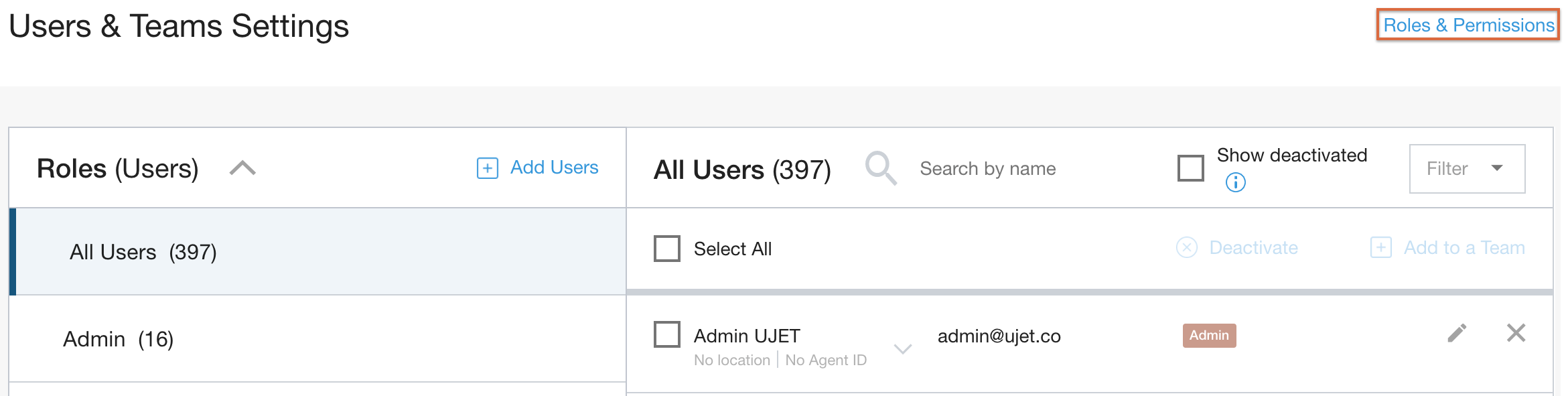 Roles & permissions