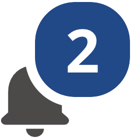 The Announcements button with a number indicating the
number of new notification banners