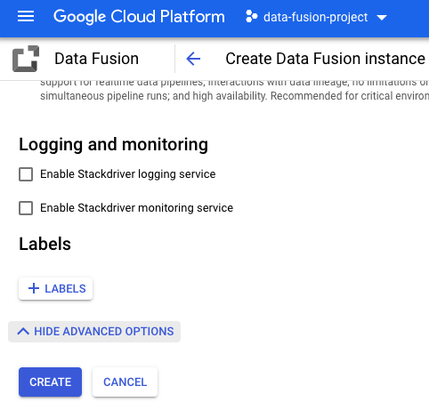 启用 Cloud Logging。