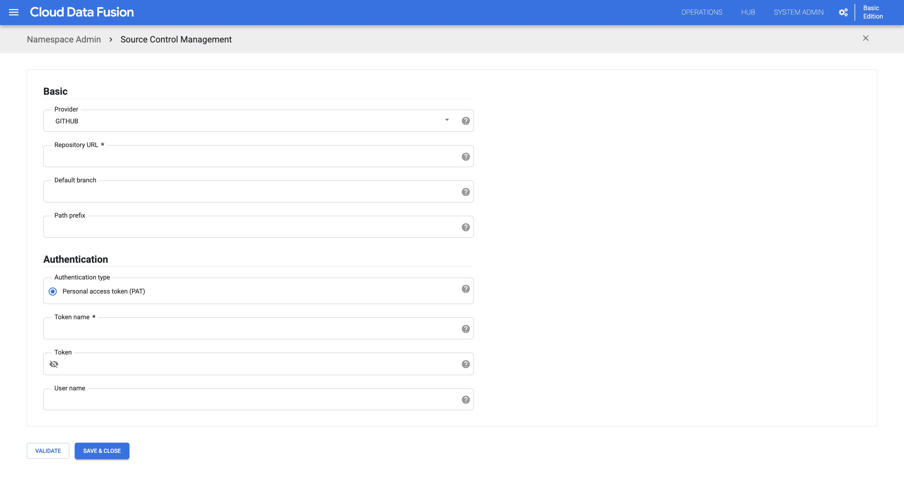 Connect a Git repository with Cloud Data Fusion.