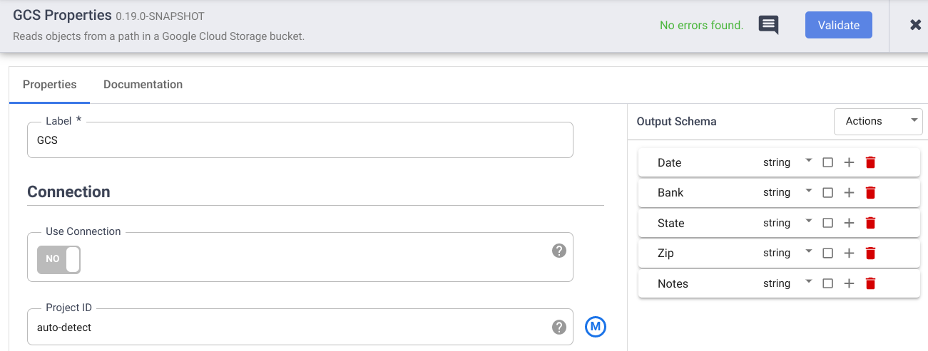 Enter source properties.