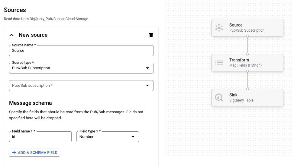 Screenshot dell&#39;interfaccia utente del builder dedicato