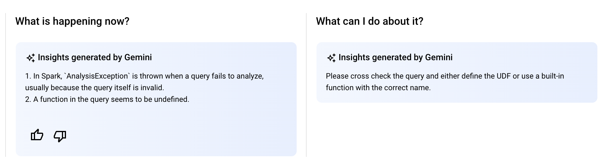 Estadísticas generadas por Gemini para Google Cloud.