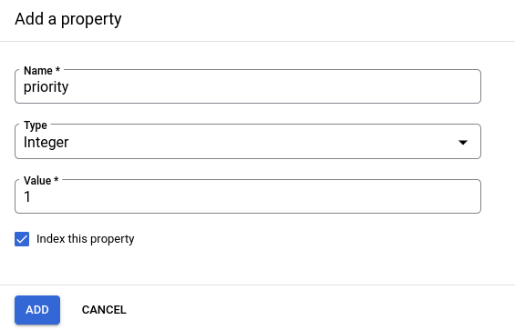 Volet "add-a-property" :
