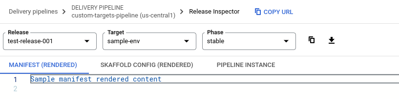 Ausgabe der benutzerdefinierten Renderingaktion