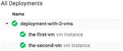 Screenshot of expanded deployments