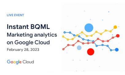 Google Cloud의 마케팅 분석 이벤트 카드
