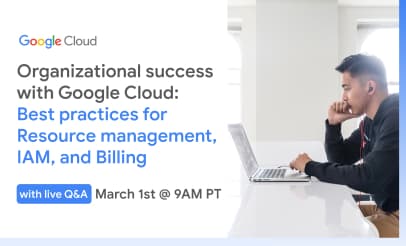 Organizational Success with Google Cloud event card