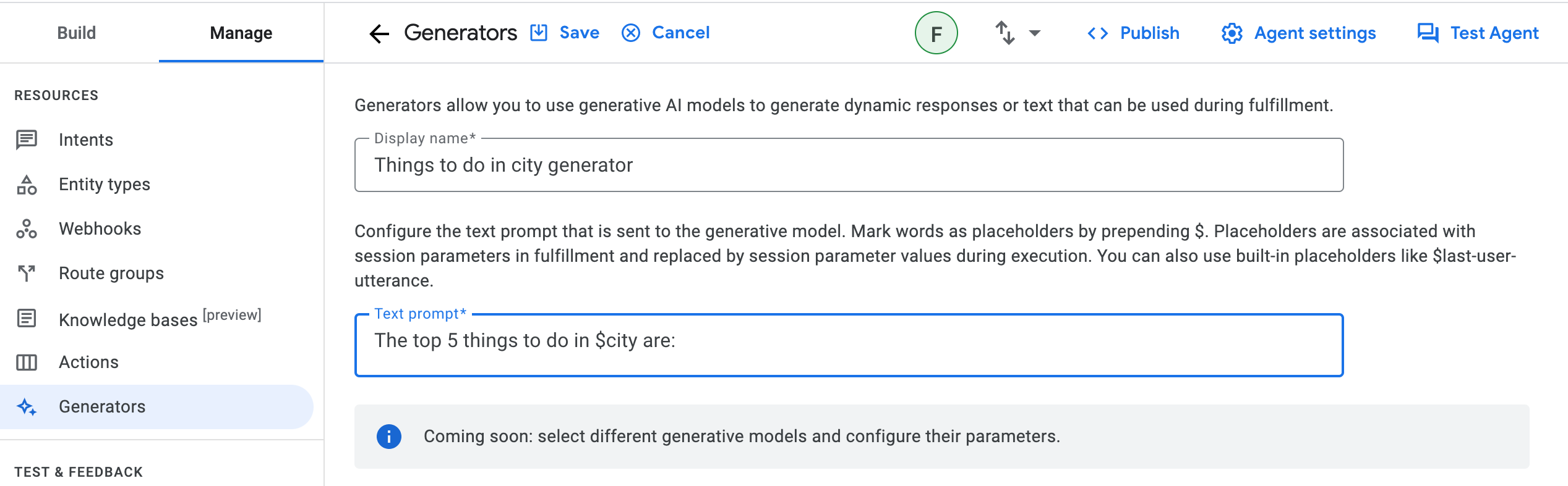 Menentukan generator