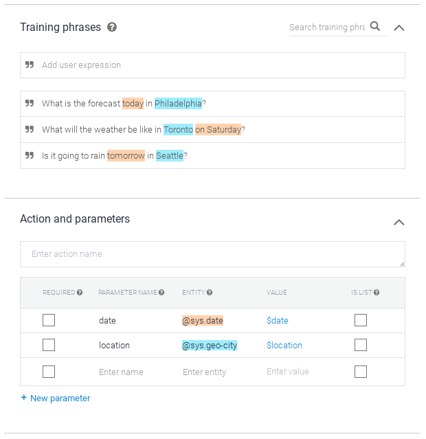 Screenshot zur Annotation von Trainingsformulierungen