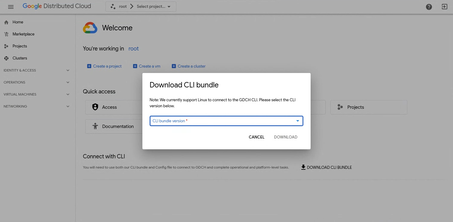 Download CLI bundle