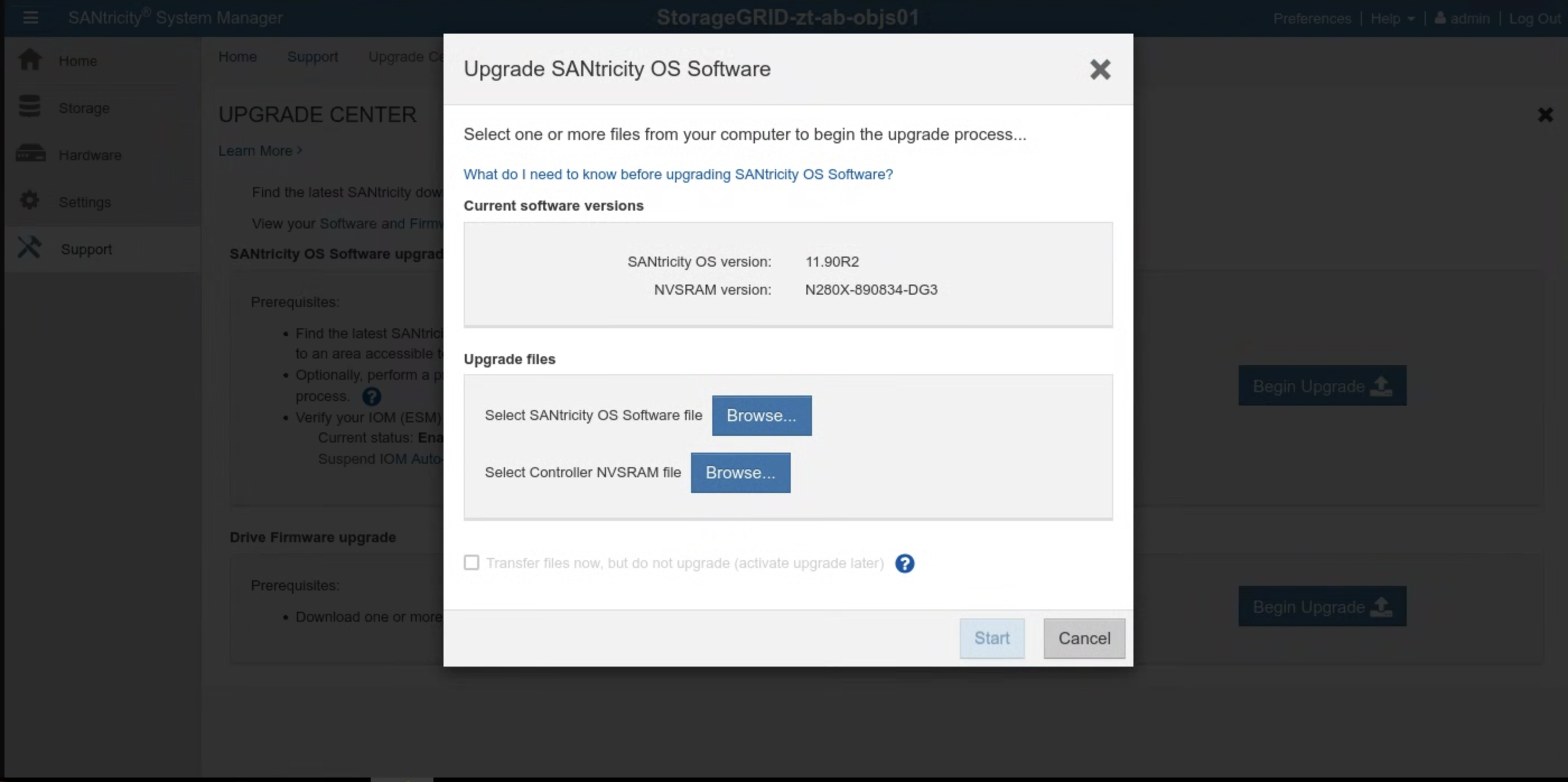 检查 SANtricity 版本