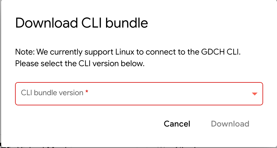 Download CLI bundle