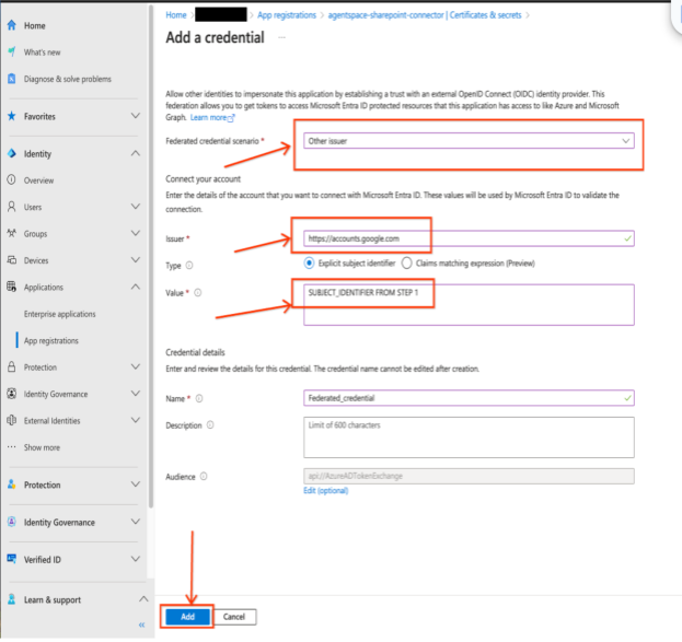 Conectar sua Conta do Google ao Microsoft Entra ID