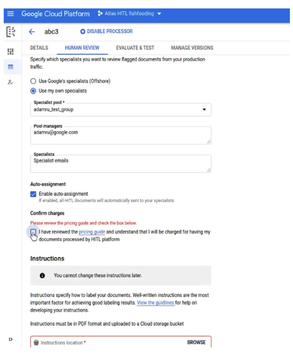 Configuration simplifiée du modèle HITL 1