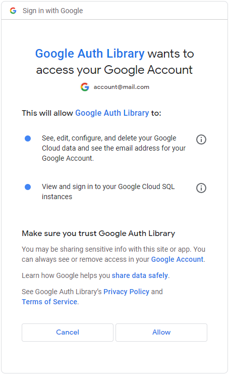 1. Visualizzare e gestire i dati nei servizi Google Cloud 