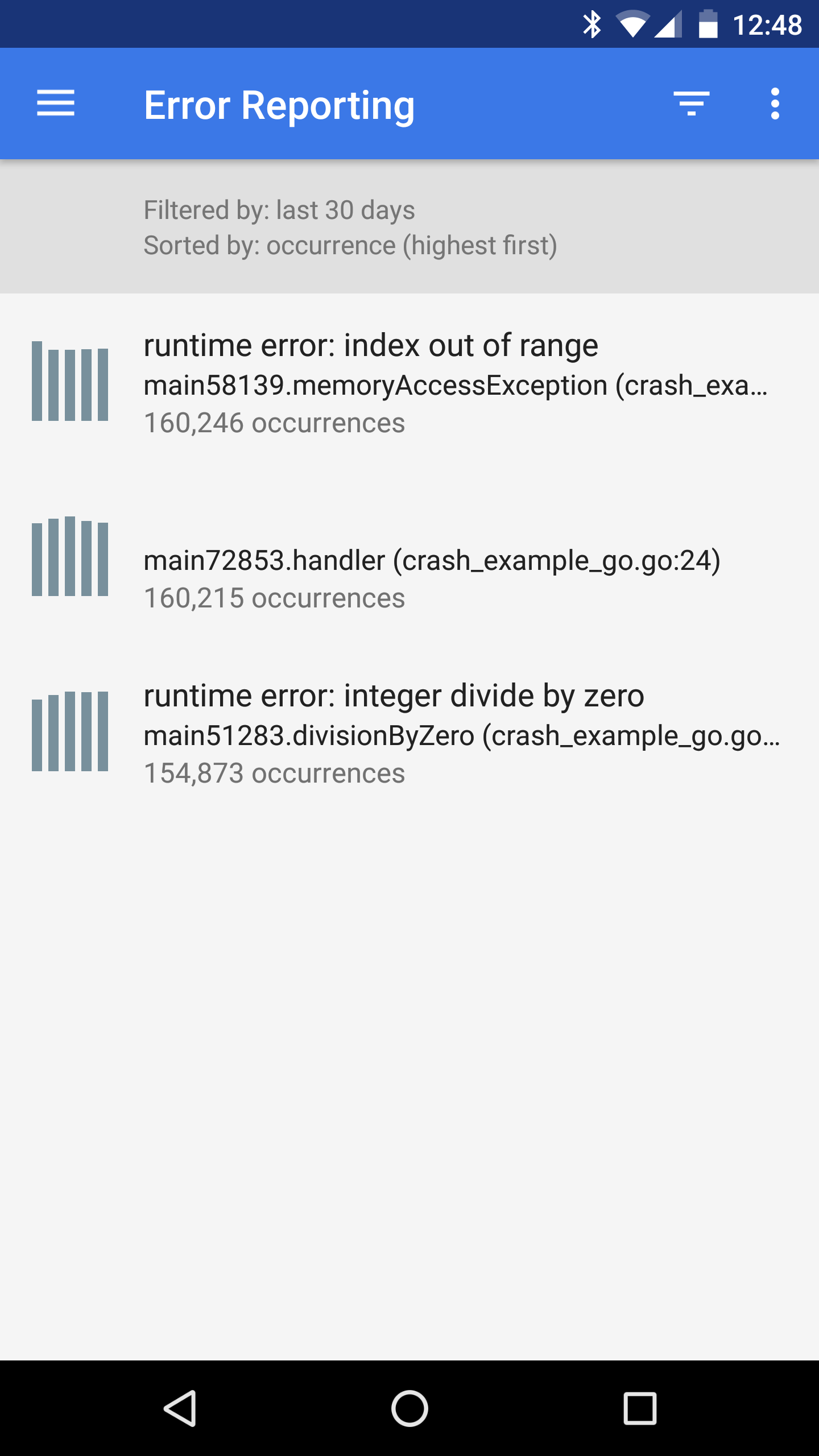 Grafik: Abbildung der mobilen App der Google Cloud Console