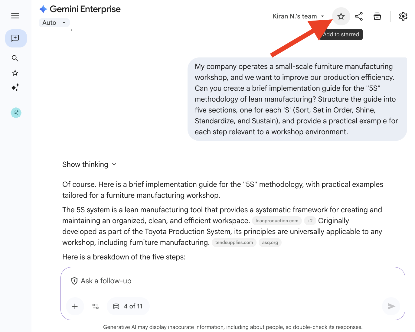 Destacar conversaciones, archivos o imágenes