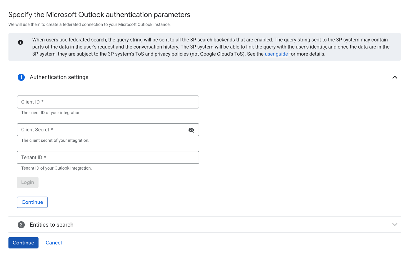 使用 OAuth 2.0 憑證登入