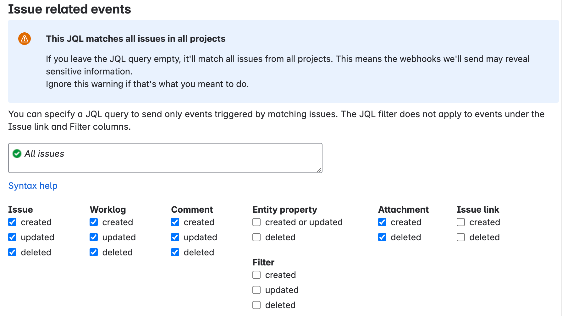 Ereignisse im Zusammenhang mit Problemen für Jira-Administratoren