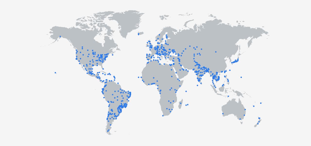 mapa de Cloud Media Edge