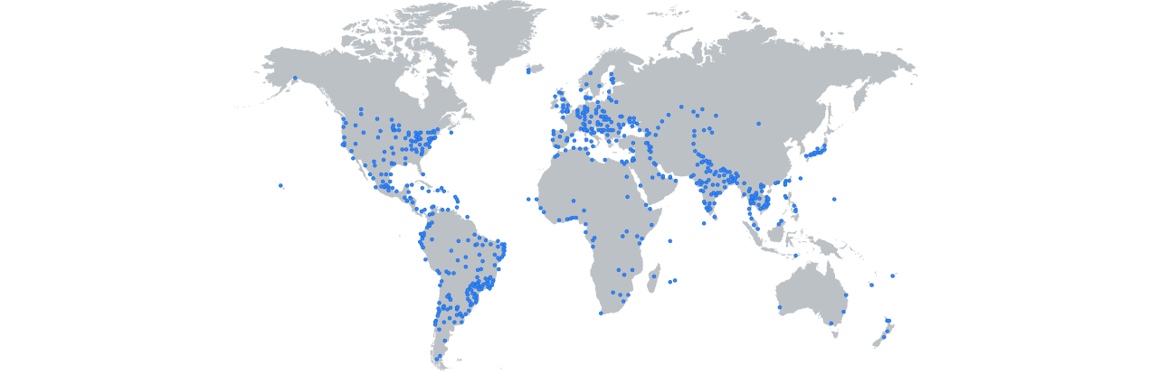 Mapa do Cloud Media Edge