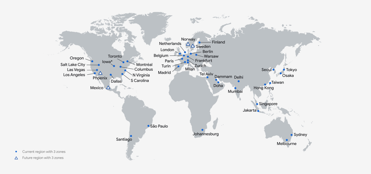 Mapa de regiones