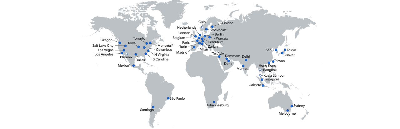 Mapa de regiões