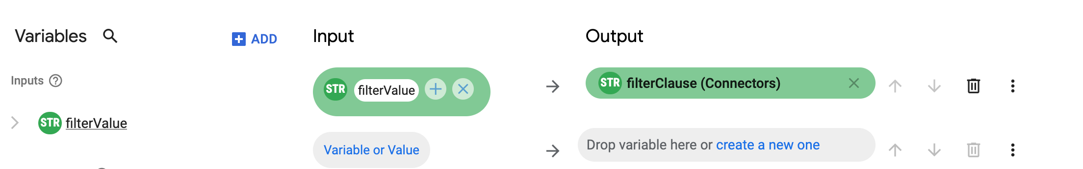 Definir cláusula de filtro no editor de mapeamento de dados