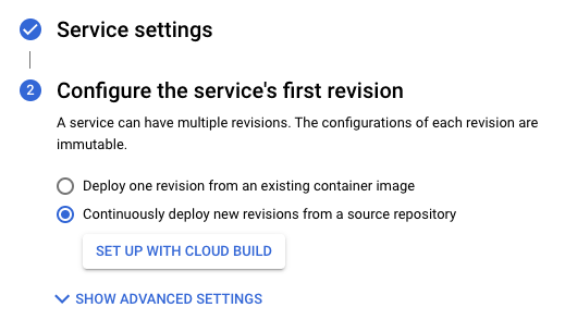 Configuración con Cloud Build