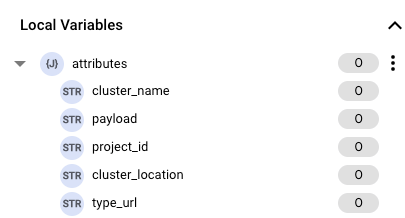 Application Integration Local Variables