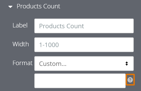 A screenshot of the Series tab of a table visualization.