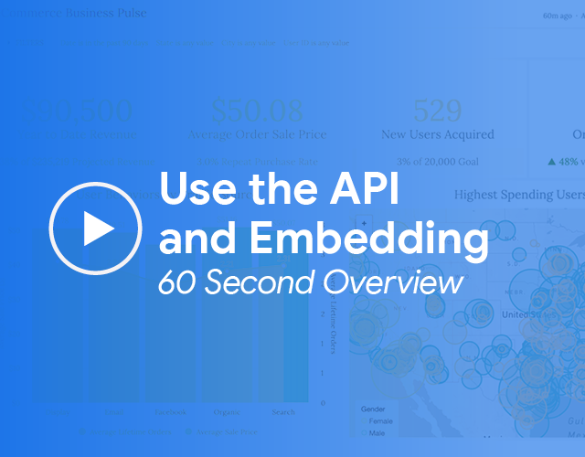 Use the API and embedding