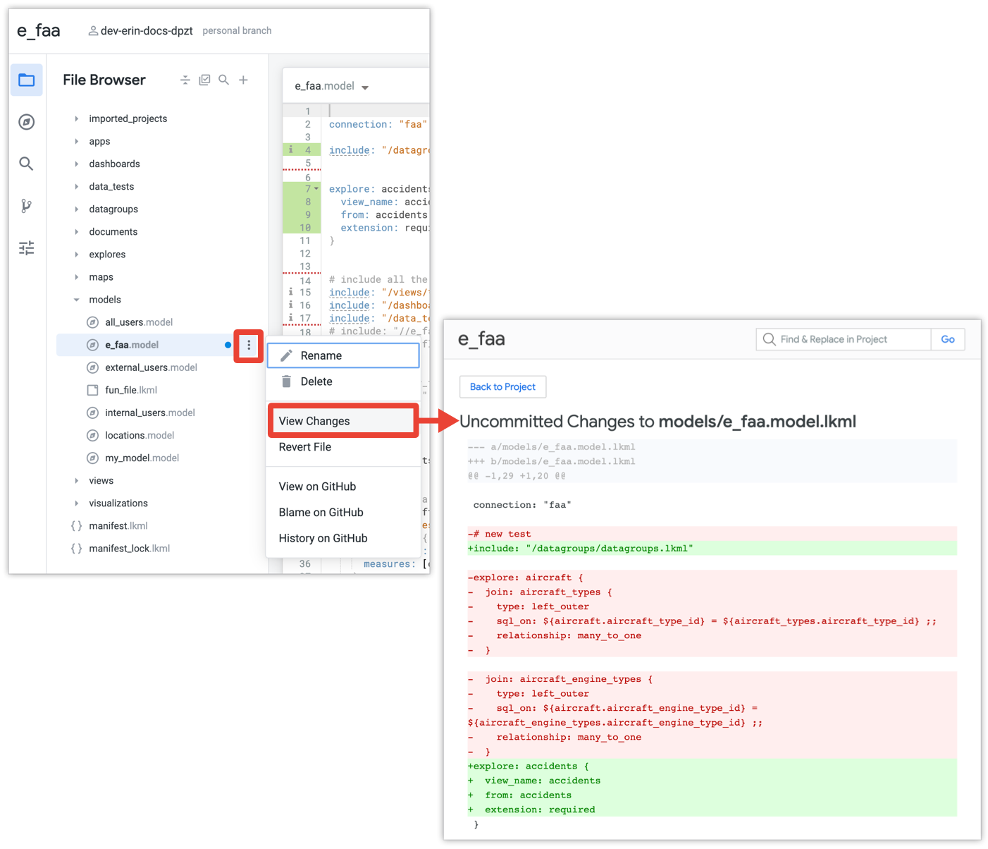 Using version control and deploying | Looker | Google Cloud