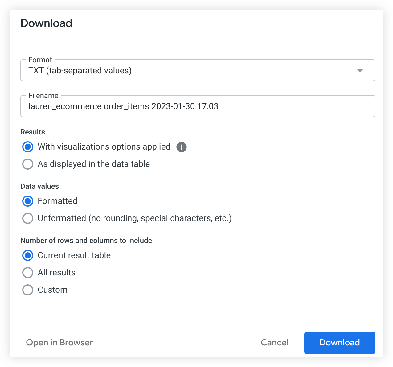 Downloading Data From the Synapse UI