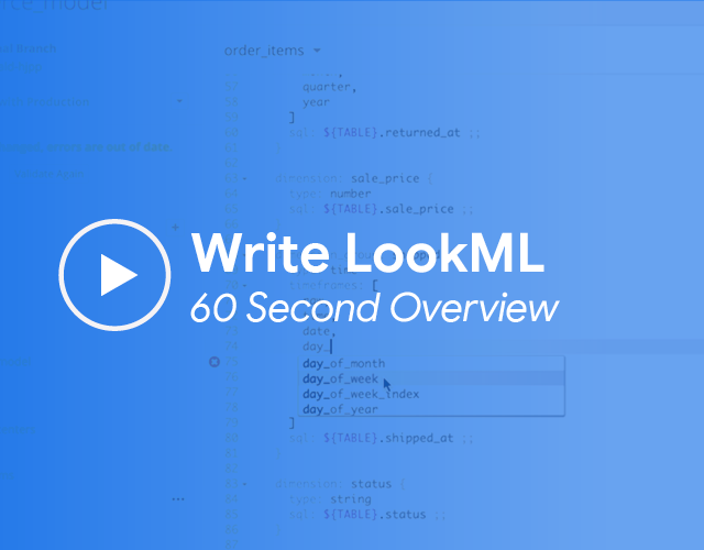 Écrire du code LookML