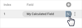 On the Edit Connection menu field list, a user selects the fx icon to open the formula editor for the calculated field called My Calculated Field.