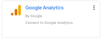 O chip do conector do Google Analytics.