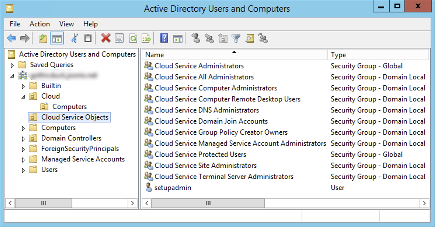 Cloud Service Objects OU