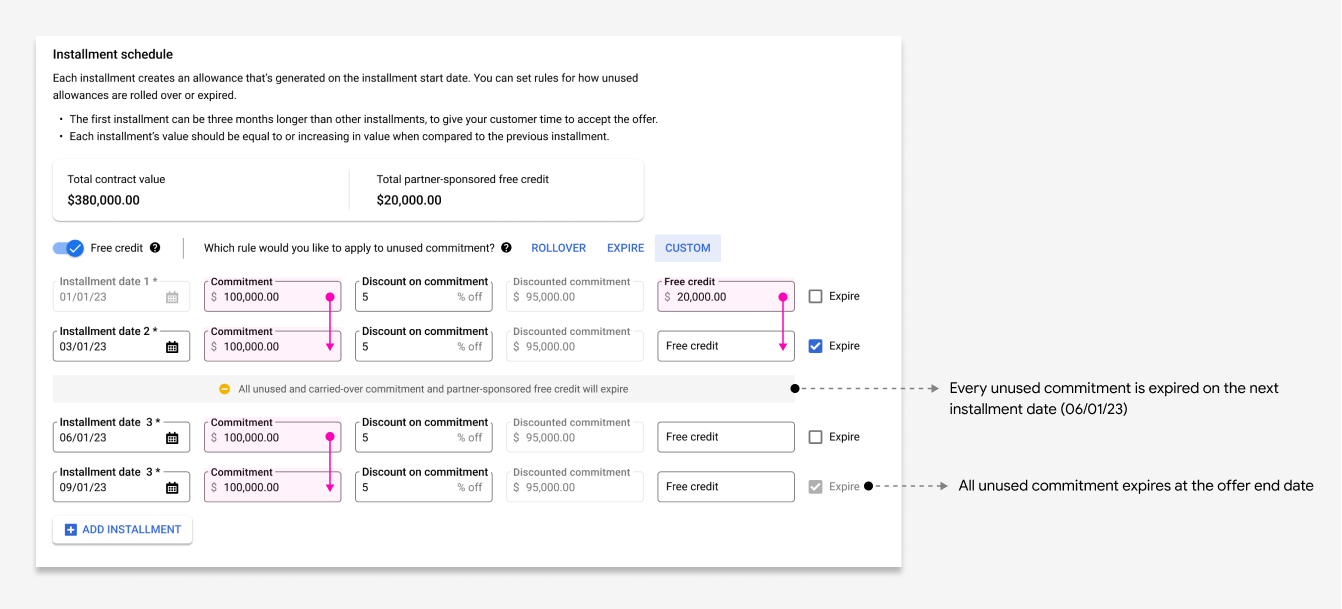 Screenshot, der das beschriebene Verhalten für benutzerdefinierte Roll-over-Elemente zeigt