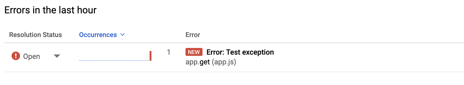 Error message from Error Reporting.