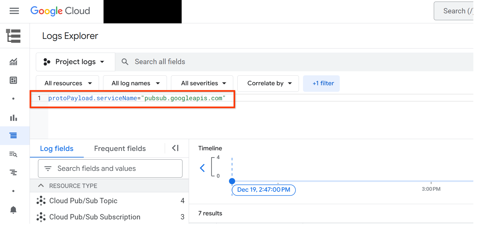 Figure showing how to enter the query into the query-editor field.