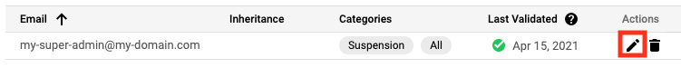 Uma captura de ecrã que realça a opção para editar um contacto na página Contactos essenciais.